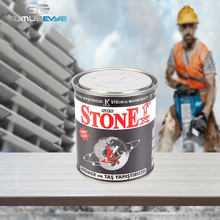 STONEFİX SİYAH AKEME (MERMER VE GRANİT TAŞ YAPIŞTIRICI) 1,2 KG 