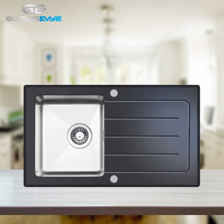 UKİNOX CRYSTAL 86 SİYAH CAM EVYE