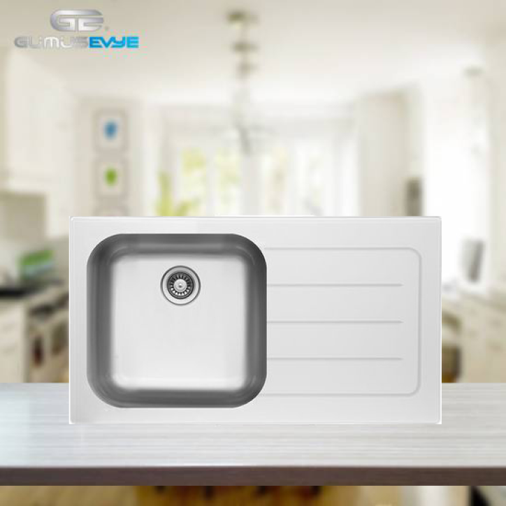 UKİNOX SAFİR 86 BEYAZ CAM EVYE 